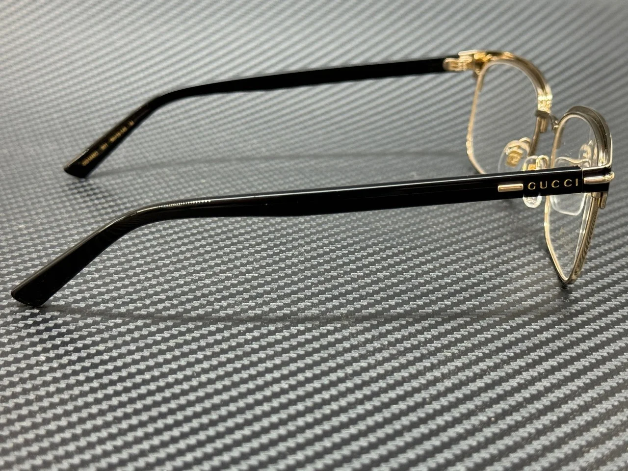GUCCI GG1448O 001 Black Gold Men 2