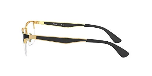 NEW Ray Ban RB6335 2503 Mens Black Rectangle Modern Eyeglasses Frames 56/17~145 4