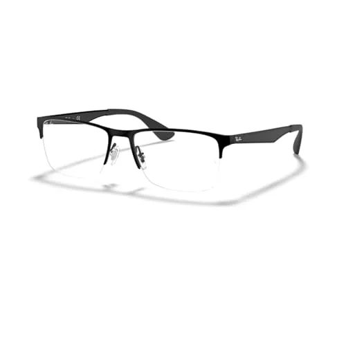 Ray Ban RB6335 2503 Black Rectangle Eyeglasses Frame 56-17 145