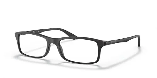 Ray Ban RB7017 5196 Black Rectangle Eyeglasses Frame 56-17 145