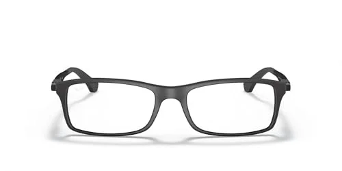 Ray Ban RB7017 5196 Black Rectangle Eyeglasses Frame 56-17 145 2
