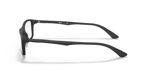 Ray Ban RB7017 5196 Black Rectangle Eyeglasses Frame 56-17 145 3