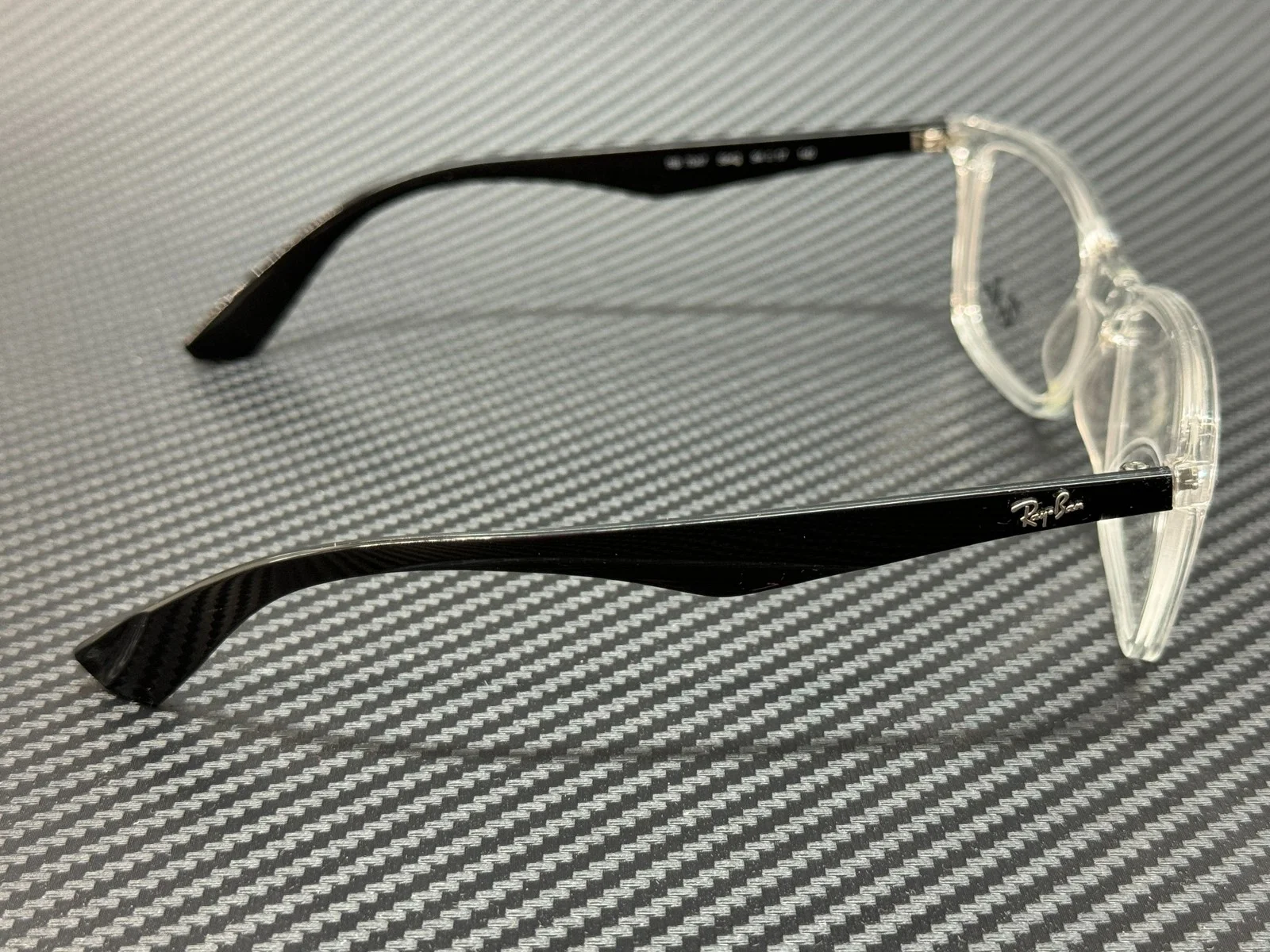 RAY BAN RX7047 5943 Transparent Square 56 mm Unisex Eyeglasses 2