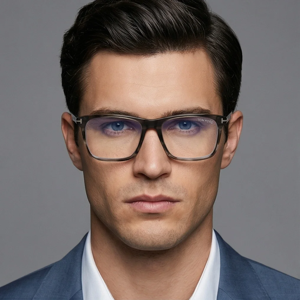 Tom Ford Blue Block Eyeglasses TF5658B 008 Gunmetal 56mm FT5658 4