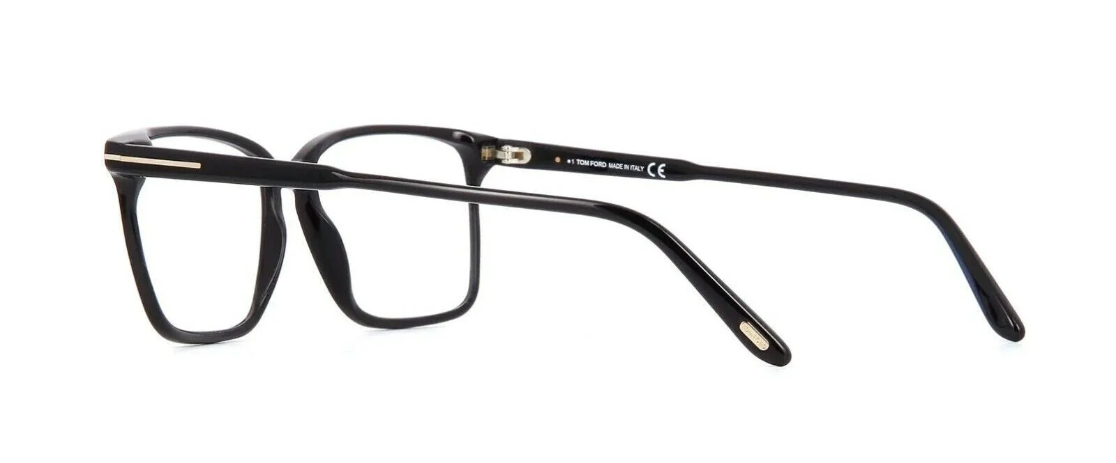 Tom Ford Eyeglasses FT 5696 B 001 Shiny Black Frame Clear Demo Lens 56mm New 3