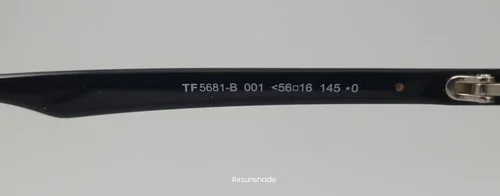 Tom Ford Eyeglasses NEW TF5681-B Color 001 Black Size 56 Square Large Men 4