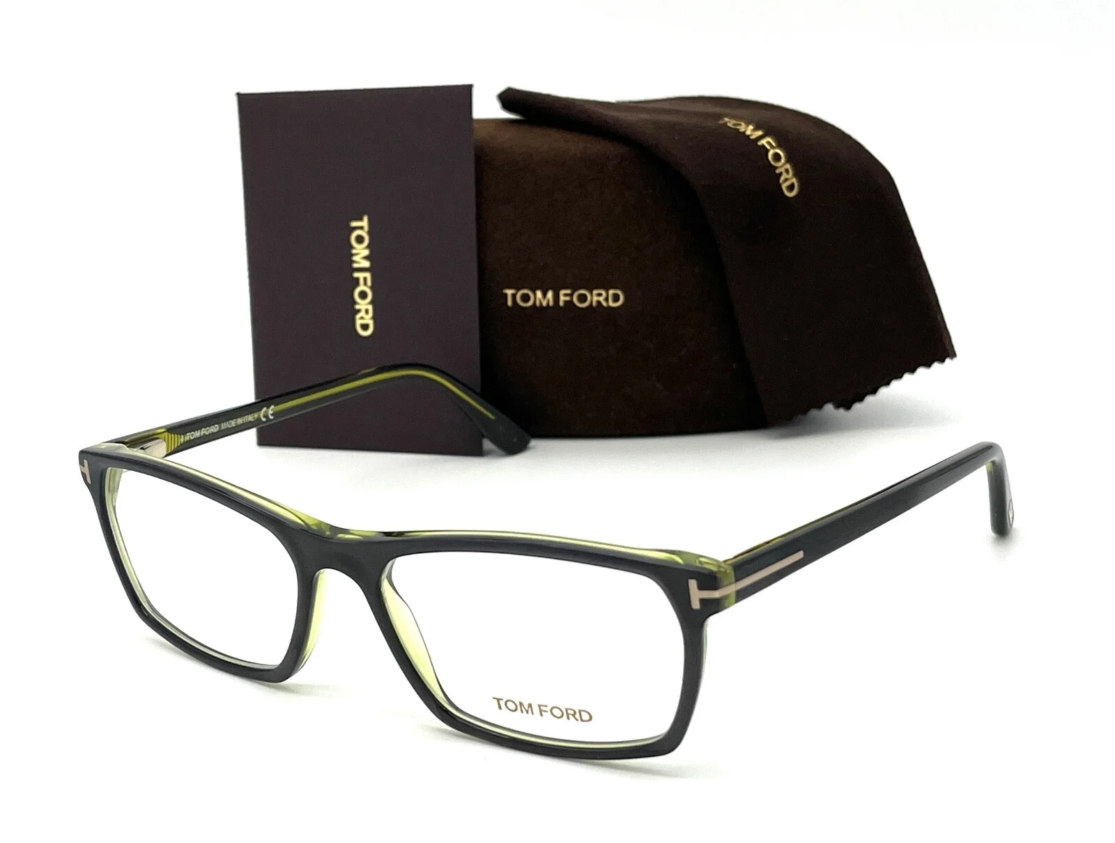 Tom Ford FT5295 098 Dark Green / Demo Lenses 56mm Eyeglasses TF5295