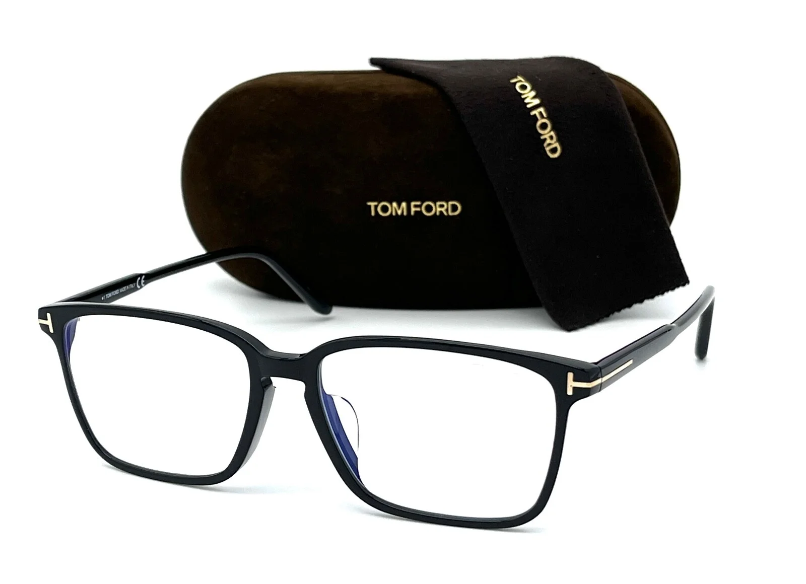 Tom Ford FT5696 F-B 001 Black / Demo Lens 56mm Eyeglasses TF5696