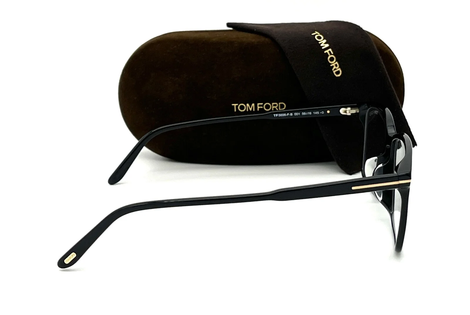Tom Ford FT5696 F-B 001 Black / Demo Lens 56mm Eyeglasses TF5696 4