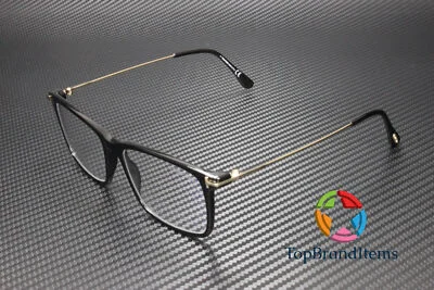 TOM FORD FT5758-B 001 Square Shiny Black Demo Lens 56 mm Men