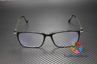 TOM FORD FT5758-B 001 Square Shiny Black Demo Lens 56 mm Men 2