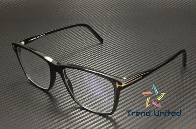 Tom Ford FT5817 B 001 Plastic Shiny Black 56 mm Men
